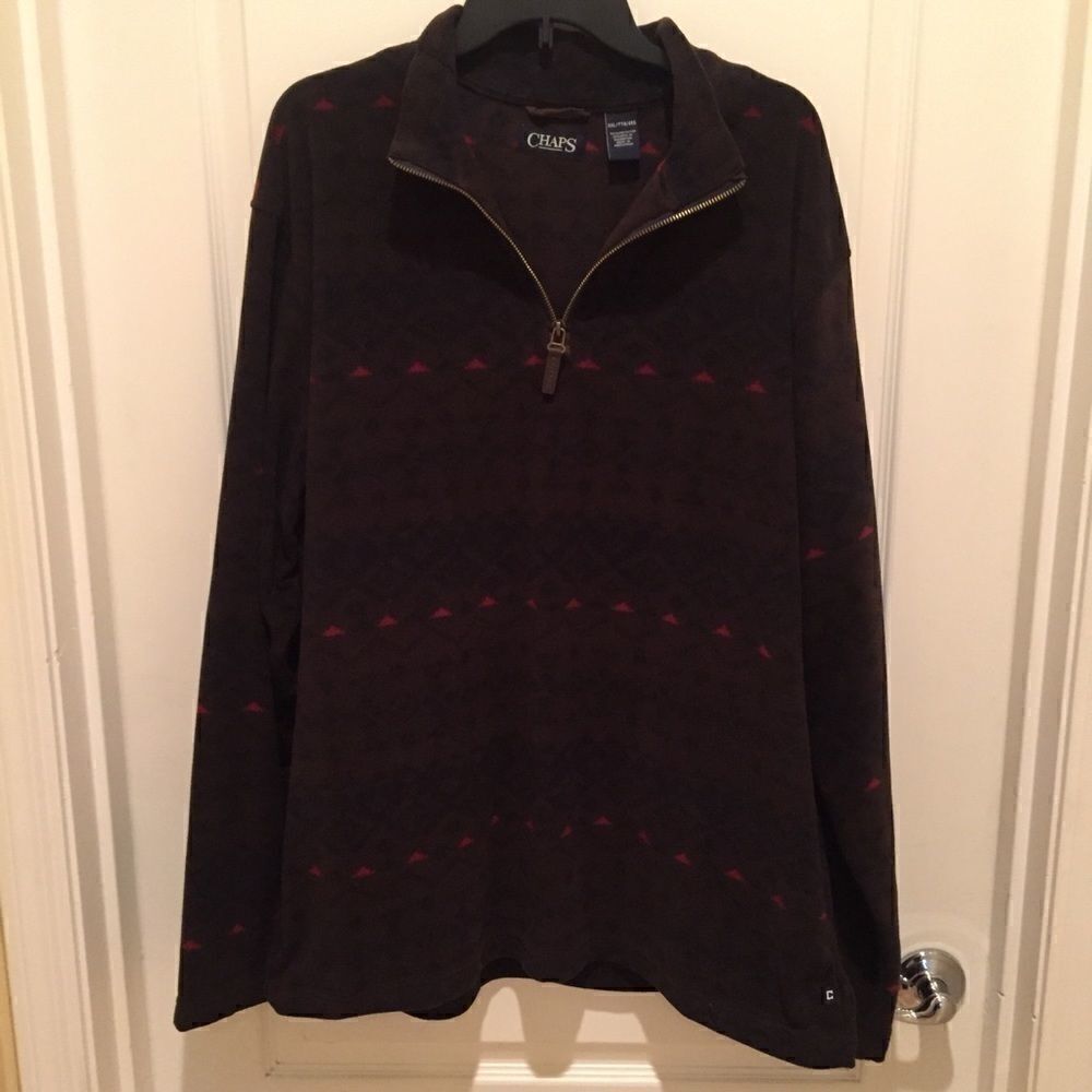 Chaps Brown Pullover 